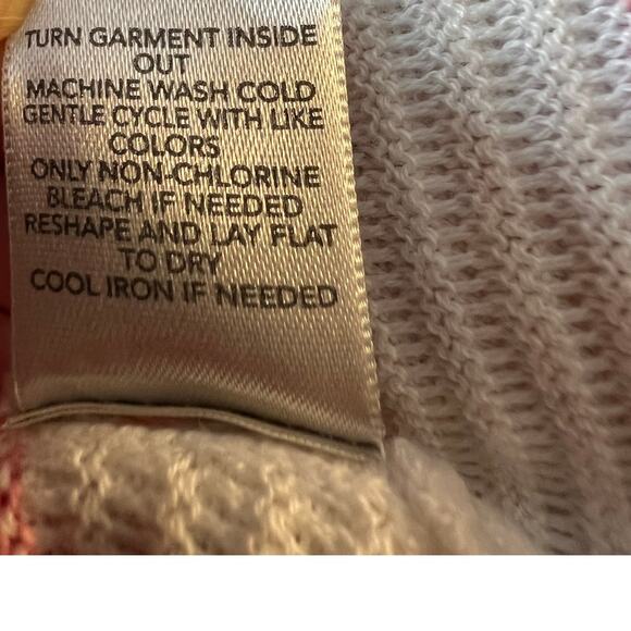 Christopher & Banks Women's Cardigan Sweater Blue White Pink Stripes Size M - Picture 6 of 6